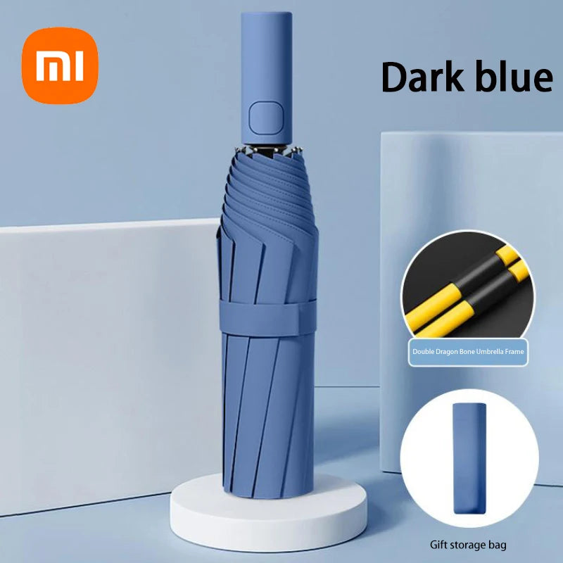 Xiaomi 24-Bone Automatic Folding Umbrella | UV-Resistant & Windproof Sunshade