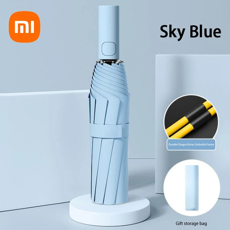 Xiaomi 24-Bone Automatic Folding Umbrella | UV-Resistant & Windproof Sunshade